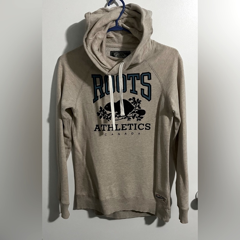 Roots hoodie. XS. Beige.